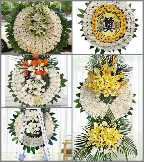 山东青岛即墨市通济街道枣杭村花圈速递